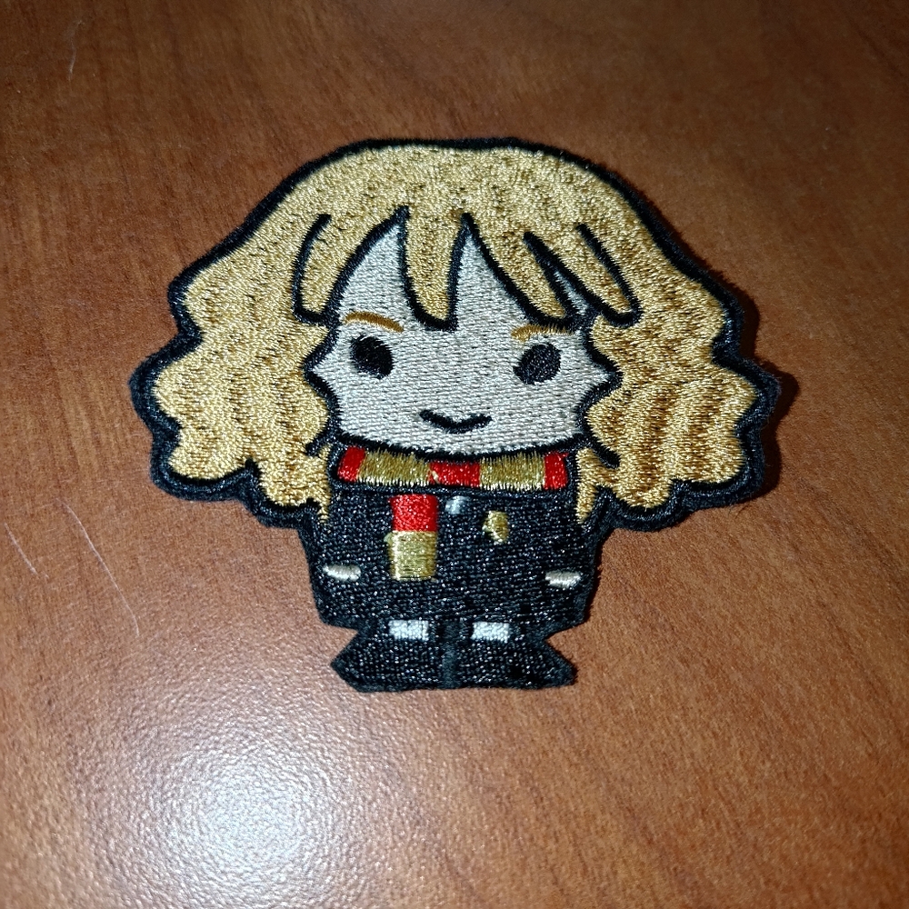 Harry Potter Hermione Granger Patch Gryffindor Wand Witch Embroidered Iron On